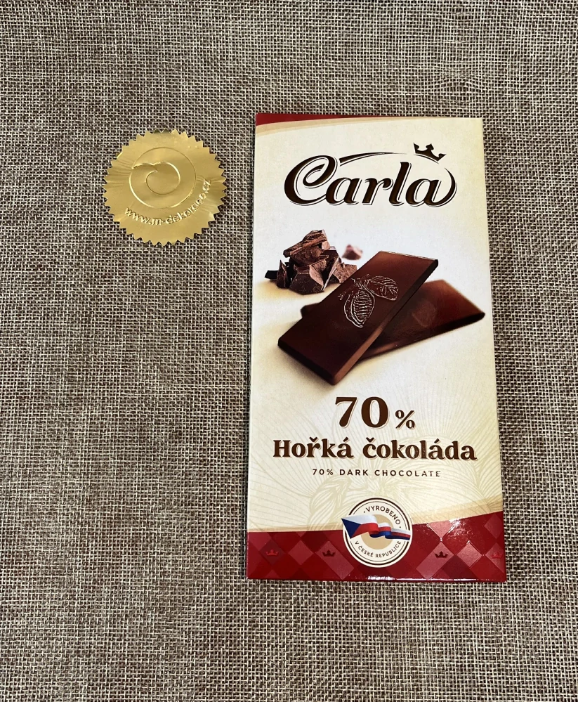 Hořká čokoláda Carla 70% 80 g
