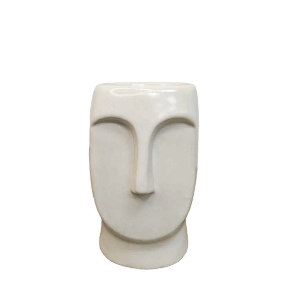 Porcelánová aromalampa hlava - krémová