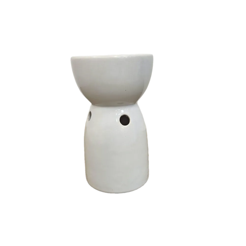 Porcelánová aromalampa bílá 94 x 156 mm