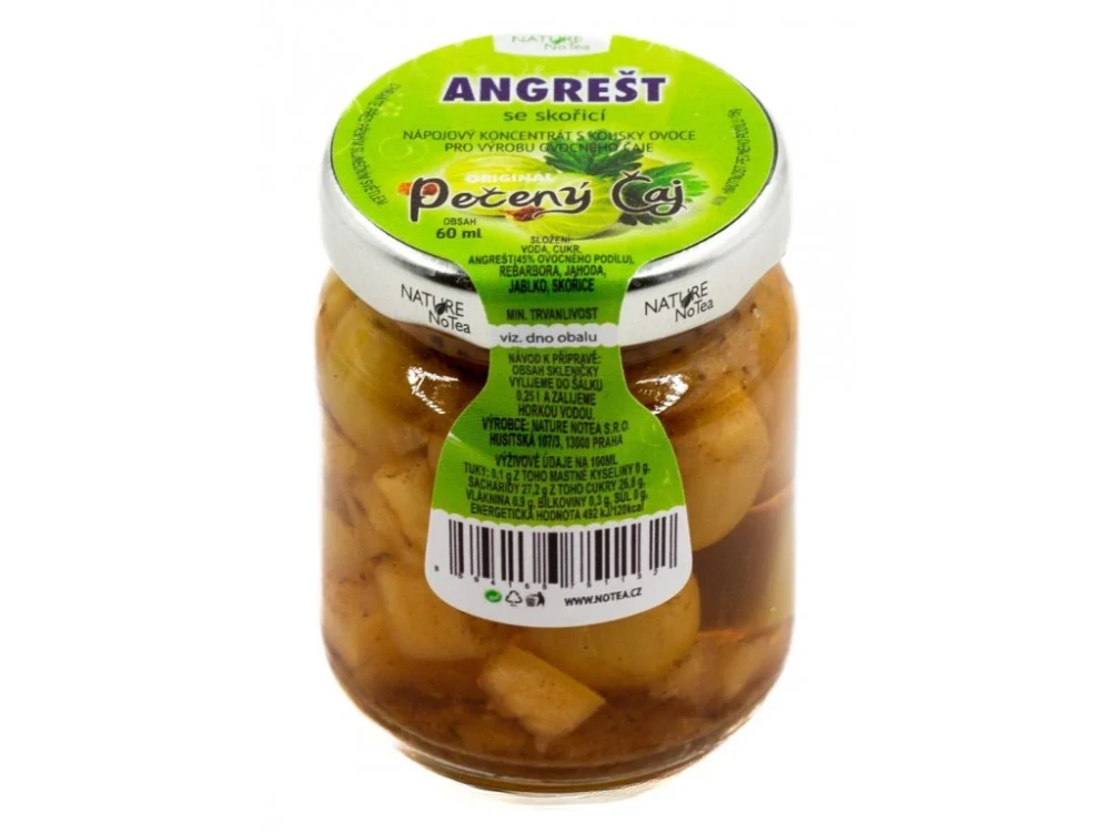 Pečený čaj Angrešt se skořicí 60ml