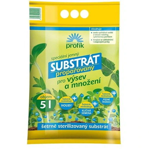 Propařovaný výsevní substrát 5 L