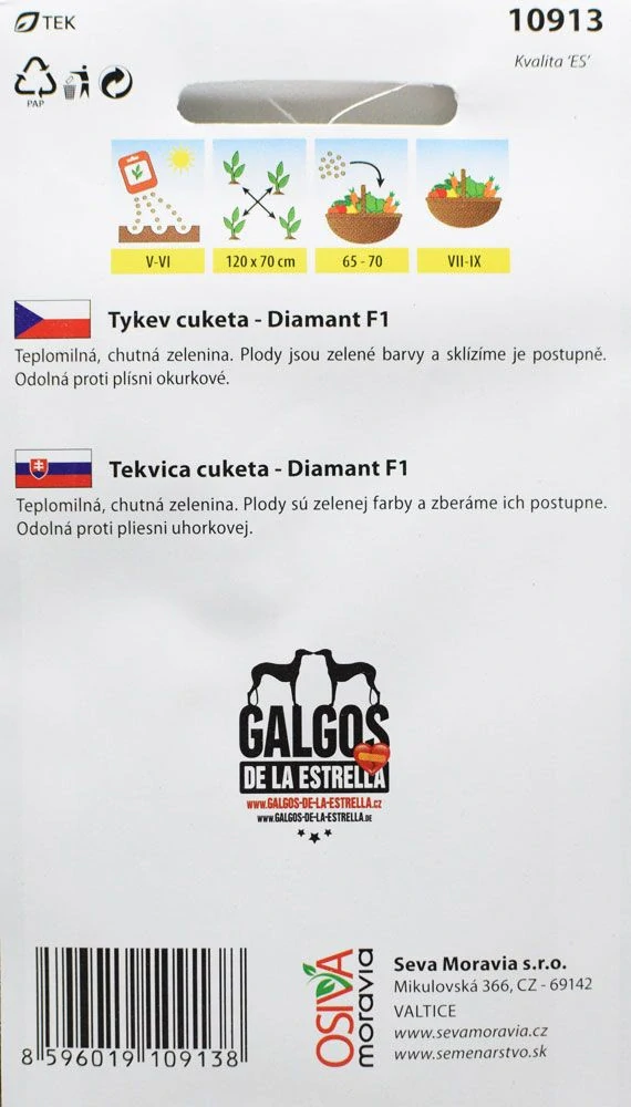 Osivo - Tykev cuketa - Diamant F1