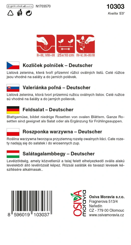 Osivo - Kozlíček polníček - Deutscher