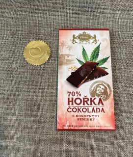Hořká čokoláda Carla 70% s konompnými semínky 80 g