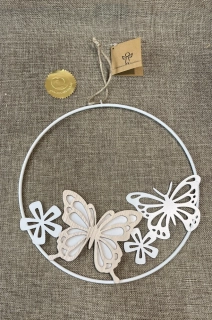 Závěsná dekorace "Motýlci" - 25 cm