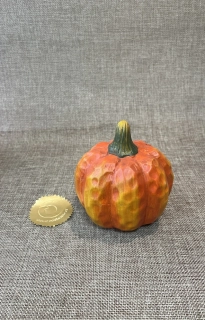 Keramická dýně oranžová - 9 x 12 cm