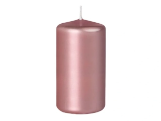Svíčka válec 60 x 110 mm - metalická řůžová Emocio - 215 g