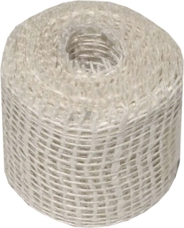 Jutová stuha 5 cm, 3 m - bílá