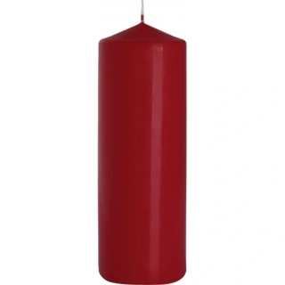 Svíce válec bordó - 78 x 200 mm - 800 g