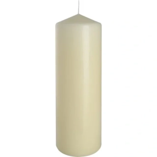 Svíce válec slonová kost - 78 x 200 mm - 800 g