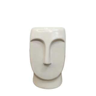 Porcelánová aromalampa hlava - krémová