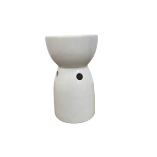 Porcelánová aromalampa bílá 94 x 156 mm