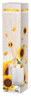 Vonný difuzér - slunečníce - vonné tyčinky - 45 ml