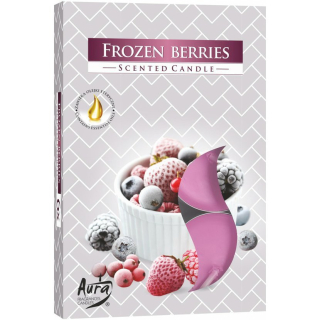 Aura čajová vonná svíčka Frozen Berries 6ks