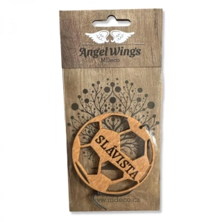 Dřevěná vůně 17x8cm angel wings - Míč Slavista