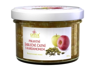 Pikantní jablečné čatní s kardamomem