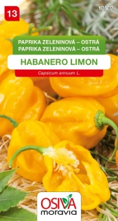 Osivo - Paprika zeleninová - pálivá - Habanero (žlutá)