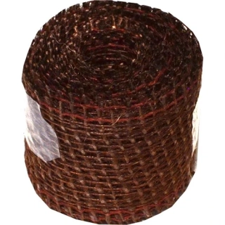 Jutová stuha 5 cm, 3 m - hnědé