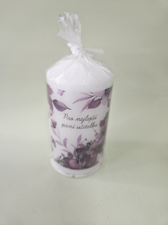 Emocio Svíčka válec 5x9cm - Pro nejlepší paní učitelku