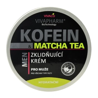 Zklidňující krém pro muže Kofein a Matcha Tea VIVAPHARM