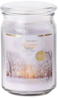 Vonná svíčka - Zlatá záře sklo se skleněným víčkem 453 g 93 x 142 mm