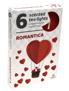 Čajová vonná svíčka Romantica 6ks